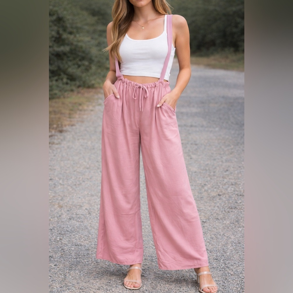 Zenana Elegant Pink Women's Jumpsuit